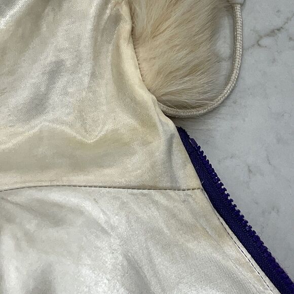 Kelsey Trail Womens Sz 20 Purple Vtg Canadian Embroidered Virgin Wool Coat lined - Picture 16 of 16